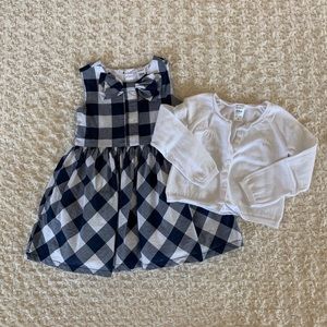 Carter’s dress & cardigan
